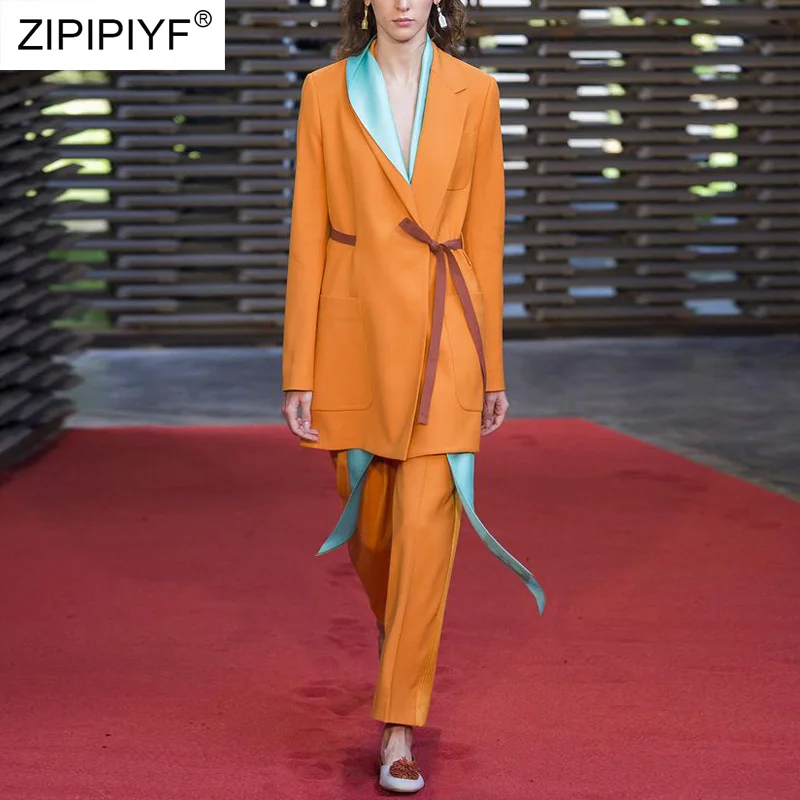 Women's suits Female suit dress Notched Wrap Women's Office Jacket+Straight Pants Ladies Suit Runway Pant Suits H6823
Women's suits Female suit dress Notched Wrap Women's Office Jacket+Straight Pants Ladies Suit Runway Pant Suits H6823