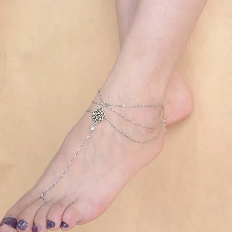 Surou Western Ornaments Style Hollowed-Out Female Fashion Finger Chain Tassel Harajuku Boho Jewelry 
Surou Western Ornaments Style Hollowed-Out Female Fashion Finger Chain Tassel Harajuku Boho Jewelry