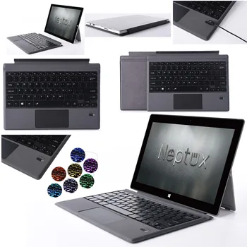 7-Color LED Wireless Bluetooth Keyboard Case Stand Leather Cover Touchpad For Microsoft Surface Pro 6 5 4 3 New Surface Pro 2017
7-Color LED Wireless Bluetooth Keyboard Case Stand Leather Cover Touchpad For Microsoft Surface Pro 6 5 4 3 New Surface Pro 2017