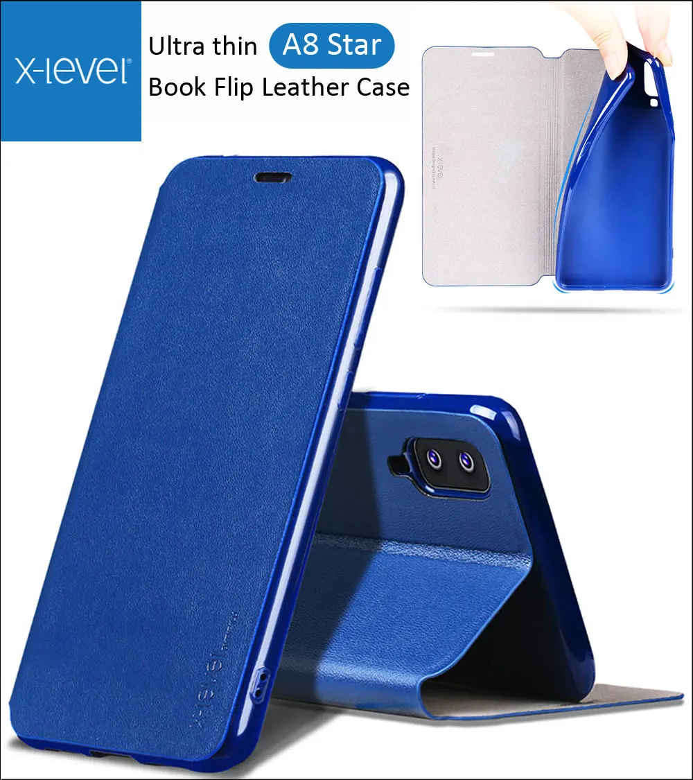 X-Level Book Flip Leather Case Cover For Samsung Galaxy A8 2018 Star G8850 Ultra thin Slim A8+
X-Level Book Flip Leather Case Cover For Samsung Galaxy A8 2018 Star G8850 Ultra thin Slim A8+