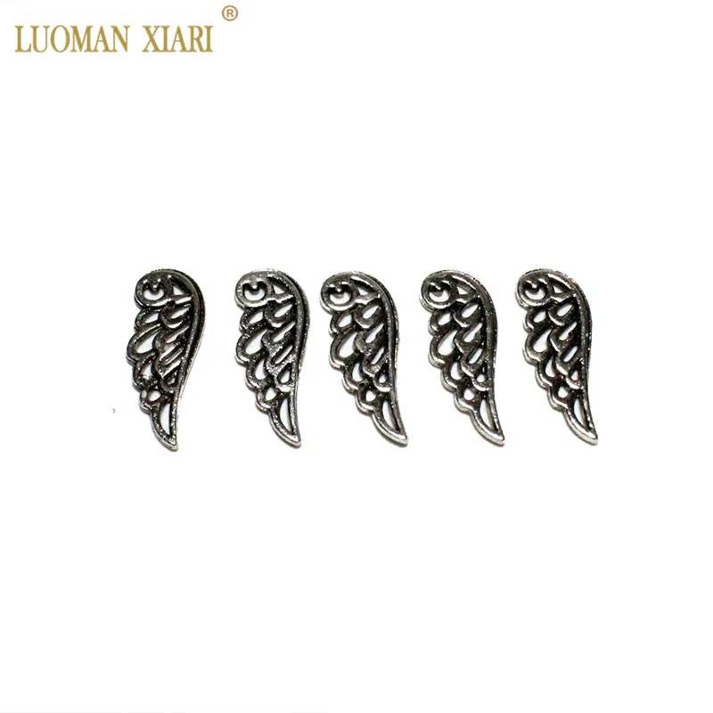 Wholesale 10/20/50 PCS Angel's Wings Zinc Alloy Charms DIY Pendant Bracelet Necklace Earring For Jewelry Making 9*24mm
Wholesale 10/20/50 PCS Angel's Wings Zinc Alloy Charms DIY Pendant Bracelet Necklace Earring For Jewelry Making 9*24mm