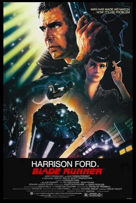 Blade Runner (1982) классический фильм нео-нуар ретро ВИНТАЖНЫЙ ПЛАКАТ холст живопись DIY