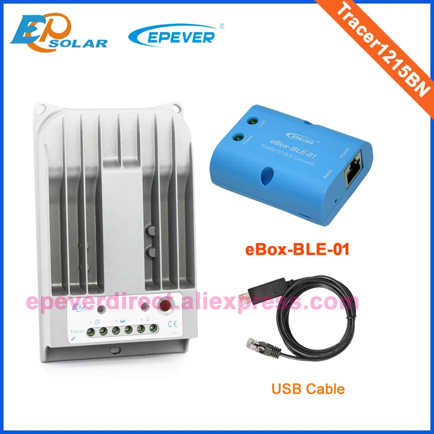 EPsolar MPPT solar controller with BLE connect box and USB communication cable Tracer1215BN 10A 12V/24V auto type
EPsolar MPPT solar controller with BLE connect box and USB communication cable Tracer1215BN 10A 12V/24V auto type