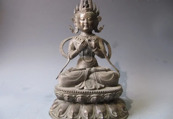 USPS to USA S0235 14"Tibet Buddhism 100% Pure Bronze Kwan-Yin Guan yin Bodhisattva Buddha Statue (B0328)
USPS to USA S0235 14"Tibet Buddhism 100% Pure Bronze Kwan-Yin Guan yin Bodhisattva Buddha Statue (B0328)