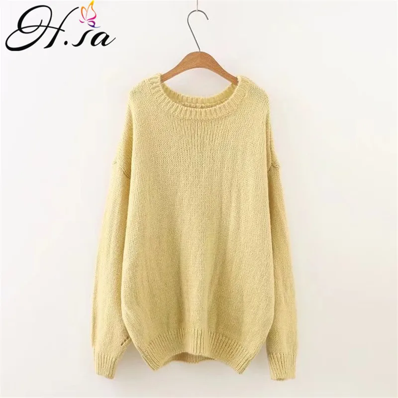 H.SA Autumn Winter Pullover and Sweaters Loose Oversized Pullovers Knitted Jumper Korean Batwing Sleeve Sweater Jumper sudaderas
H.SA Autumn Winter Pullover and Sweaters Loose Oversized Pullovers Knitted Jumper Korean Batwing Sleeve Sweater Jumper sudaderas