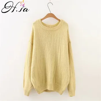 H.SA Autumn Winter Pullover and Sweaters Loose Oversized Pullovers Knitted Jumper Korean Batwing Sleeve Sweater Jumper sudaderas
H.SA Autumn Winter Pullover and Sweaters Loose Oversized Pullovers Knitted Jumper Korean Batwing Sleeve Sweater Jumper sudaderas