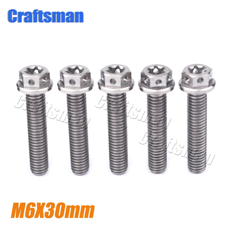 5 Pcs Titanium Bolts M6X30mm Ti Screws Bolt for Most Models KTM Motorcycle Water Pump Kit Grade 5 Ti Fastener
5 Pcs Titanium Bolts M6X30mm Ti Screws Bolt for Most Models KTM Motorcycle Water Pump Kit Grade 5 Ti Fastener