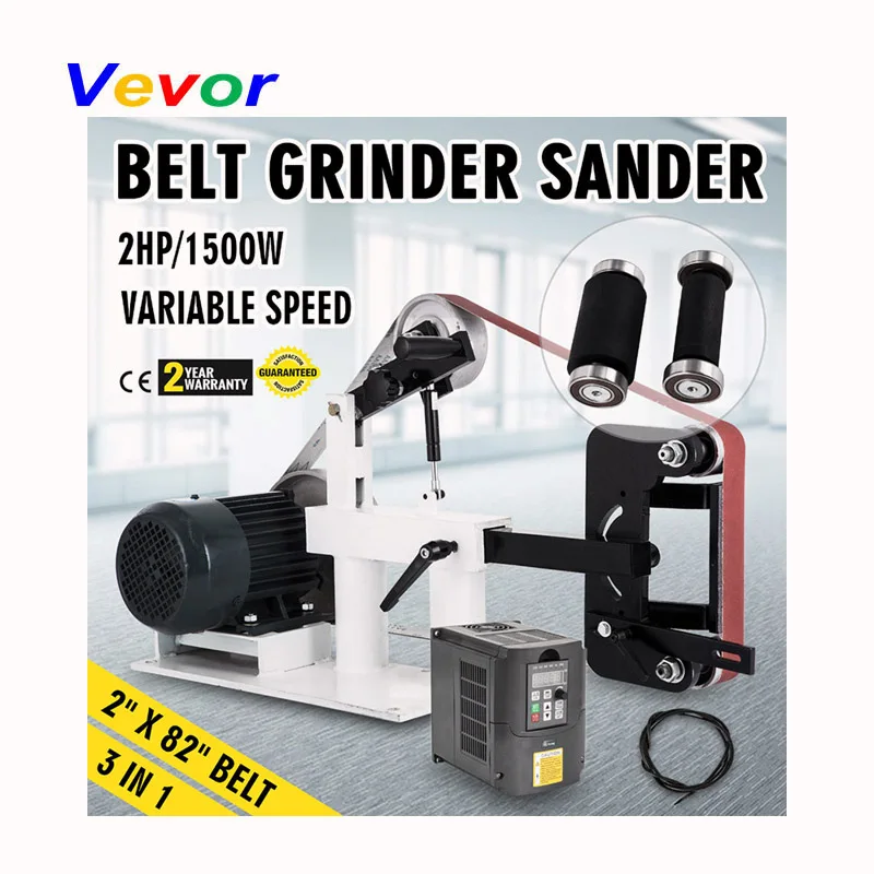 VEVOR Belt Grinder Sander 2"x82" 1.5kw Abrasive Sander Grinding Grinder For Satin or Mirror Finish
VEVOR Belt Grinder Sander 2"x82" 1.5kw Abrasive Sander Grinding Grinder For Satin or Mirror Finish
