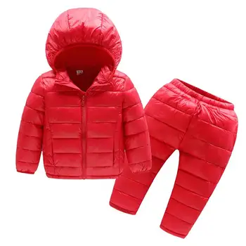 2018 Russia new year Boys and girls Winter overalls , down jacket + pant baby winter suit , warm children's clothes for
2018 Russia new year Boys and girls Winter overalls , down jacket + pant baby winter suit , warm children's clothes for