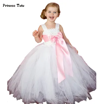 Ribbon Bow Flower Girl Dresses White Girls Wedding Dress Costumes Baby Kids Birthday Party Tutu Dress Tulle Children Ball Gown
Ribbon Bow Flower Girl Dresses White Girls Wedding Dress Costumes Baby Kids Birthday Party Tutu Dress Tulle Children Ball Gown