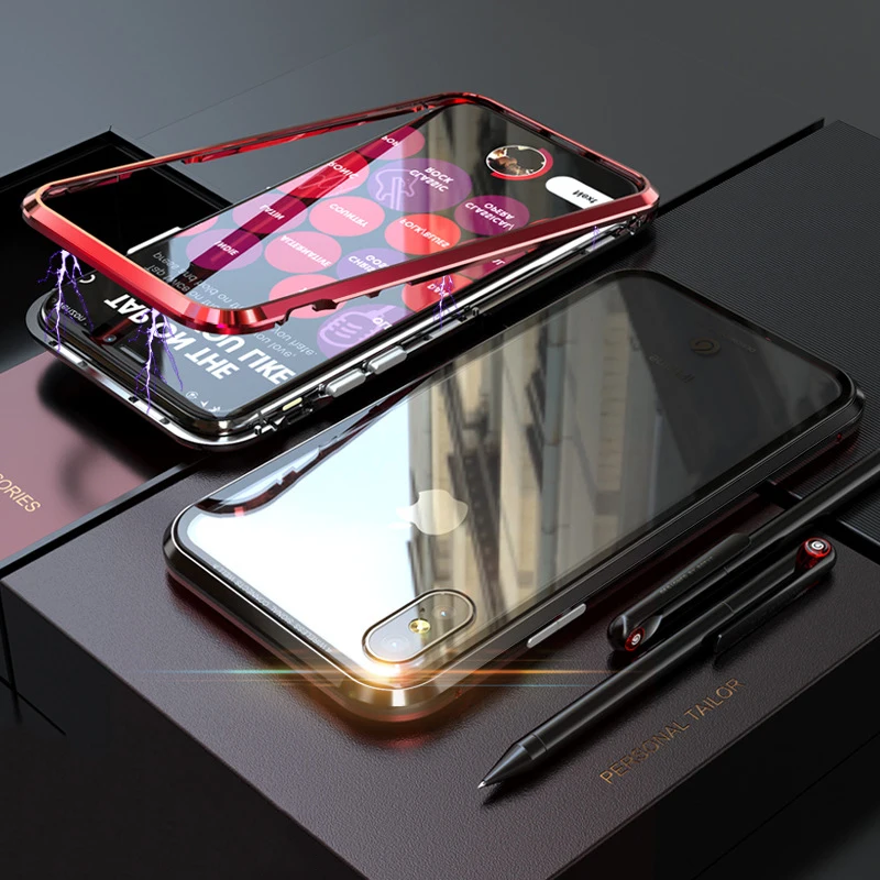 Magnetic Adsorption For iPhone 6 6s 7 8 Plus Screen Protector For iPhone X 10 XR XS Max Phone Case Temepered Glass Flip Metal
Magnetic Adsorption For iPhone 6 6s 7 8 Plus Screen Protector For iPhone X 10 XR XS Max Phone Case Temepered Glass Flip Metal