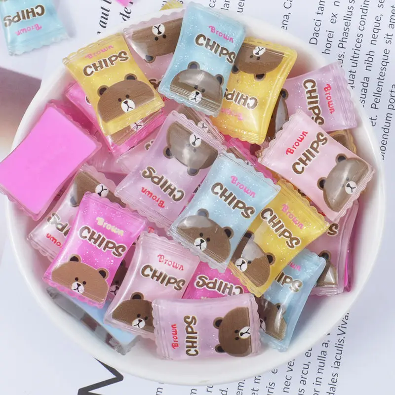 8pcs Resin Candy Flatback Cabochon Miniature Cute Bear Sparkling Candy Resin Sugar Dollhouse Food DIY Crafts
8pcs Resin Candy Flatback Cabochon Miniature Cute Bear Sparkling Candy Resin Sugar Dollhouse Food DIY Crafts