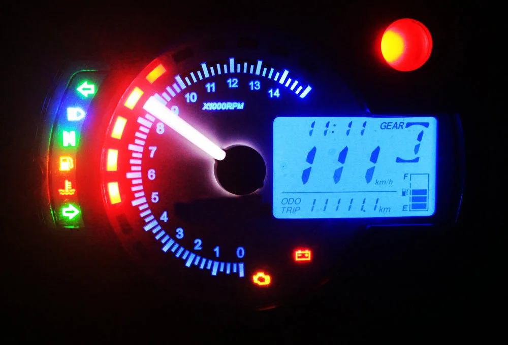Waterproof Digital LCD Display Instrument Odometer Speedo Modification Scooter Motorcycle Speedometer
Waterproof Digital LCD Display Instrument Odometer Speedo Modification Scooter Motorcycle Speedometer