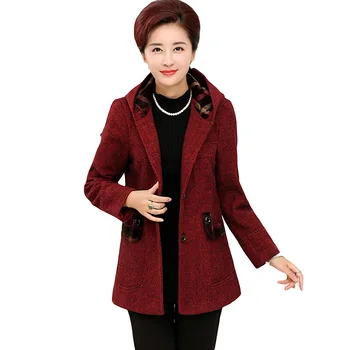 2017 Winter Jacket Women Thicken Warm Wool Coat Cotton-padded Slim Plus Size Coat Parka Middle-aged Jacket For Mother YP0640
2017 Winter Jacket Women Thicken Warm Wool Coat Cotton-padded Slim Plus Size Coat Parka Middle-aged Jacket For Mother YP0640