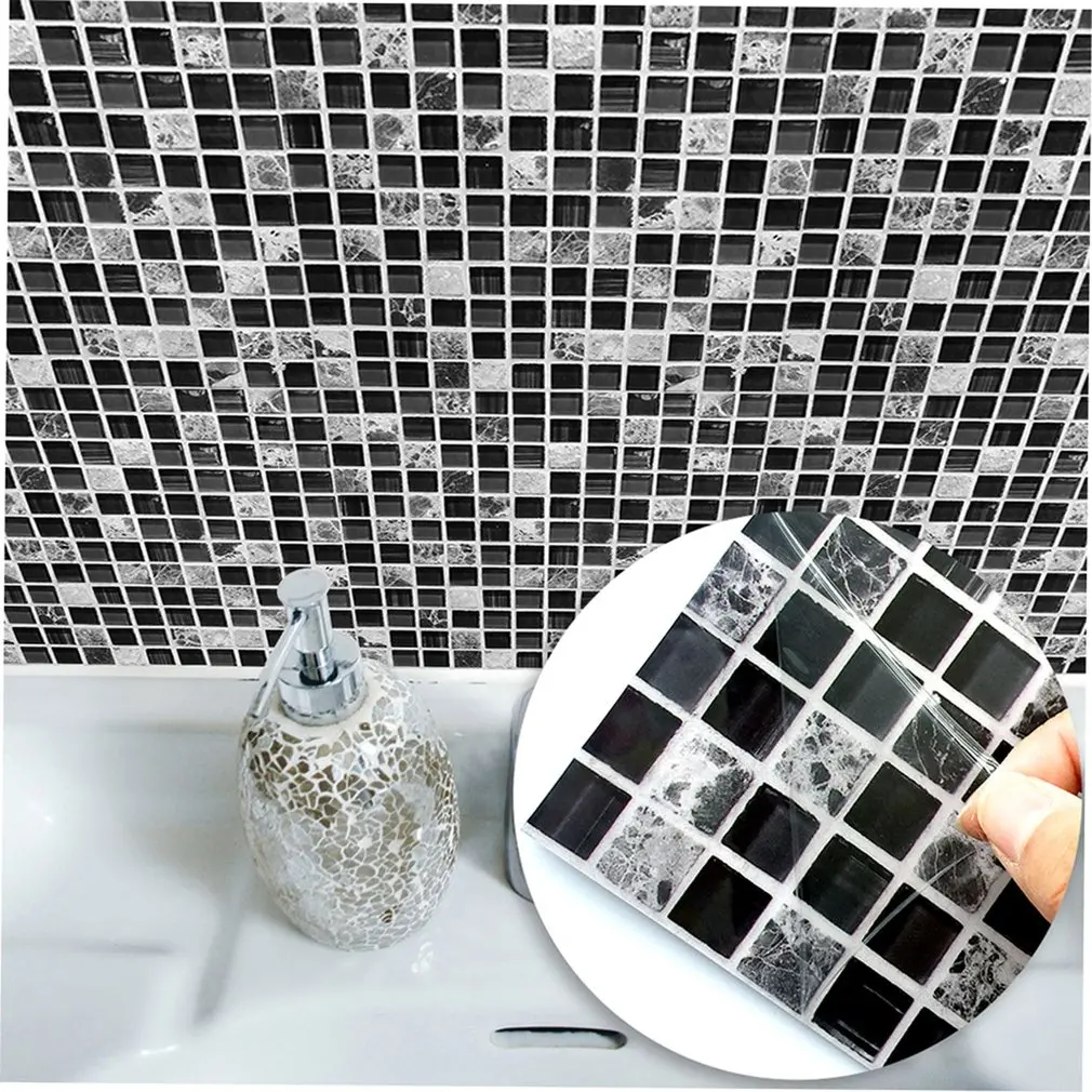 Amazon New Creative Decorative Hot Black Mosaic Creative Tile Paste Kitchen Bathroom Floor Art Wall Stickers
Amazon New Creative Decorative Hot Black Mosaic Creative Tile Paste Kitchen Bathroom Floor Art Wall Stickers