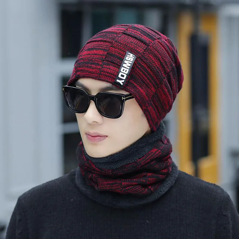 BING YUAN HAO XUAN Winter Hats Men Scarf Knitted Hat Caps Mask Gorras Bonnet Baggy Winter Hats For Men Women Skullies Hats
BING YUAN HAO XUAN Winter Hats Men Scarf Knitted Hat Caps Mask Gorras Bonnet Baggy Winter Hats For Men Women Skullies Hats