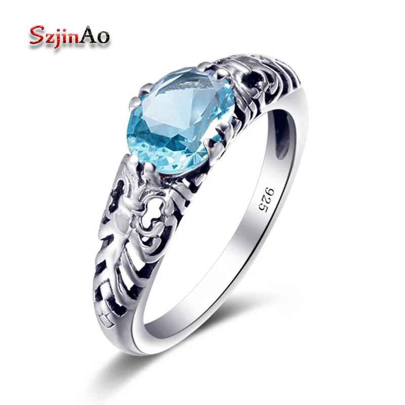 Szjinao Fashion 925 Sterling Silver Rings for Women Oval Aquamarine Wedding Jewelry Handmade Souvenirs bijoux femme
Szjinao Fashion 925 Sterling Silver Rings for Women Oval Aquamarine Wedding Jewelry Handmade Souvenirs bijoux femme