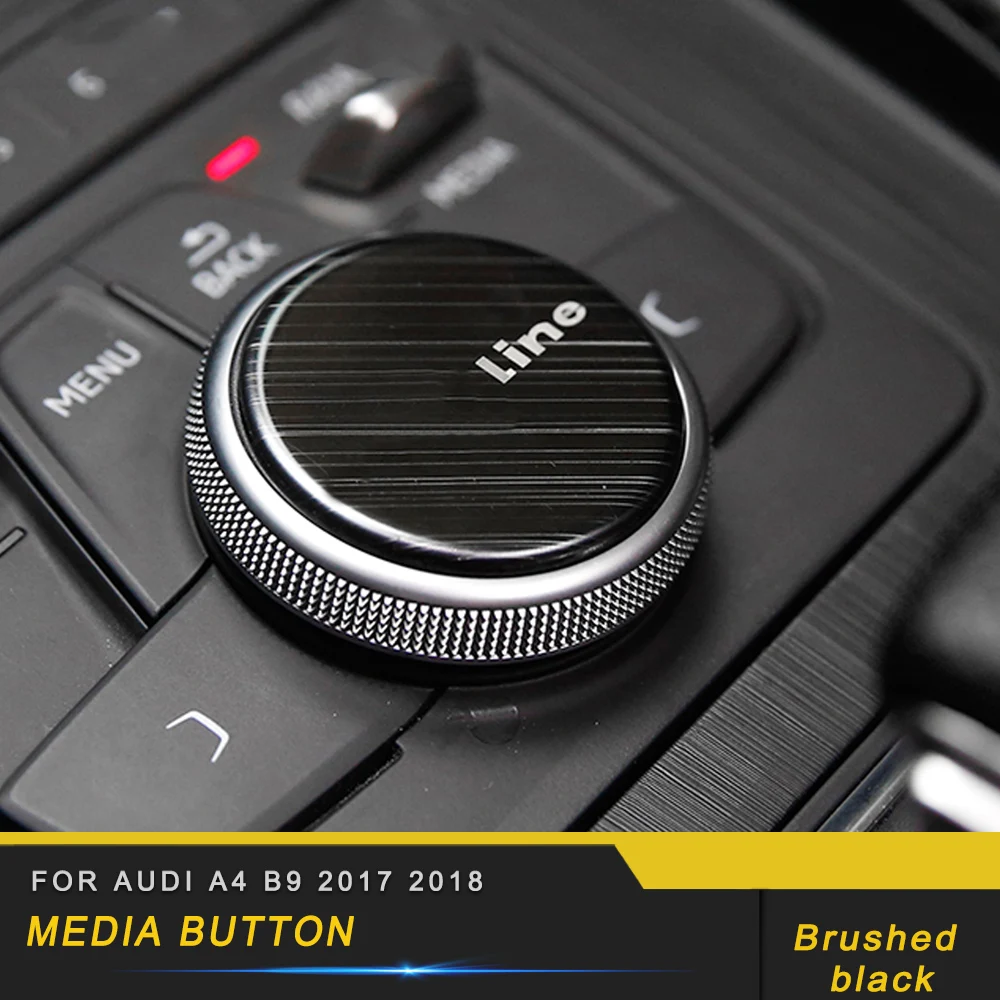 Auto Car brushed stainless steel media button cover trim accessories Sticker For Audi A4 B9 2017 2018
Auto Car brushed stainless steel media button cover trim accessories Sticker For Audi A4 B9 2017 2018
