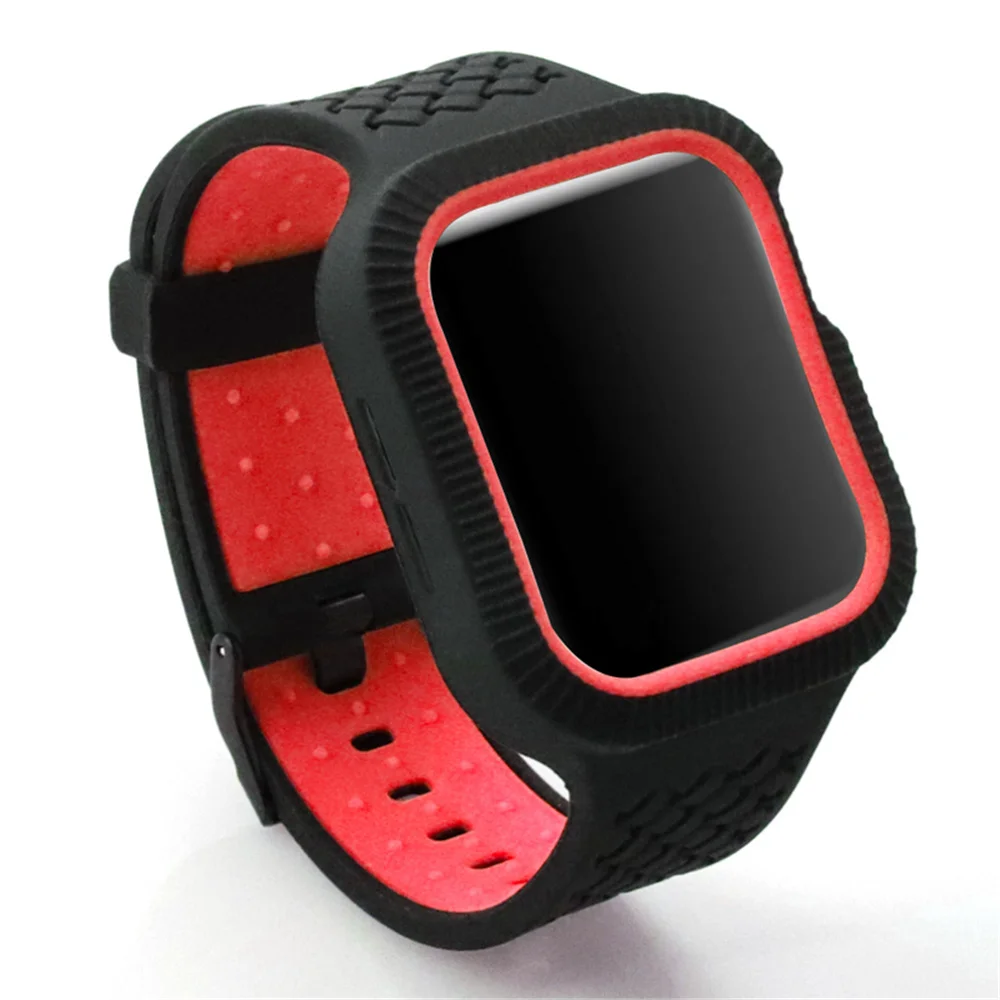 For Apple Watch Band 44mm 40mm Silicone Strap with Case 2019 New Double Color Bracelet for iWatch Series 4 Accessories Watchband
For Apple Watch Band 44mm 40mm Silicone Strap with Case 2019 New Double Color Bracelet for iWatch Series 4 Accessories Watchband