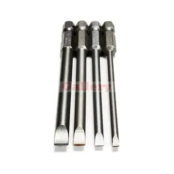 4 Pcs 100mm 3mm-6mm Magnetic Flat Head Slotted Tip Screwdrivers Bits 1/4 Inch Hex Shank 1 Screwdriver
4 Pcs 100mm 3mm-6mm Magnetic Flat Head Slotted Tip Screwdrivers Bits 1/4 Inch Hex Shank 1 Screwdriver