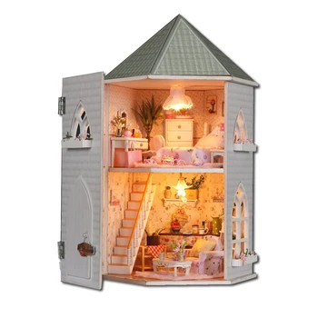 DIY Doll House Miniature With Furnitures Wooden Doll House Building Model Toys for children Gift Love Fortress 13816
DIY Doll House Miniature With Furnitures Wooden Doll House Building Model Toys for children Gift Love Fortress 13816