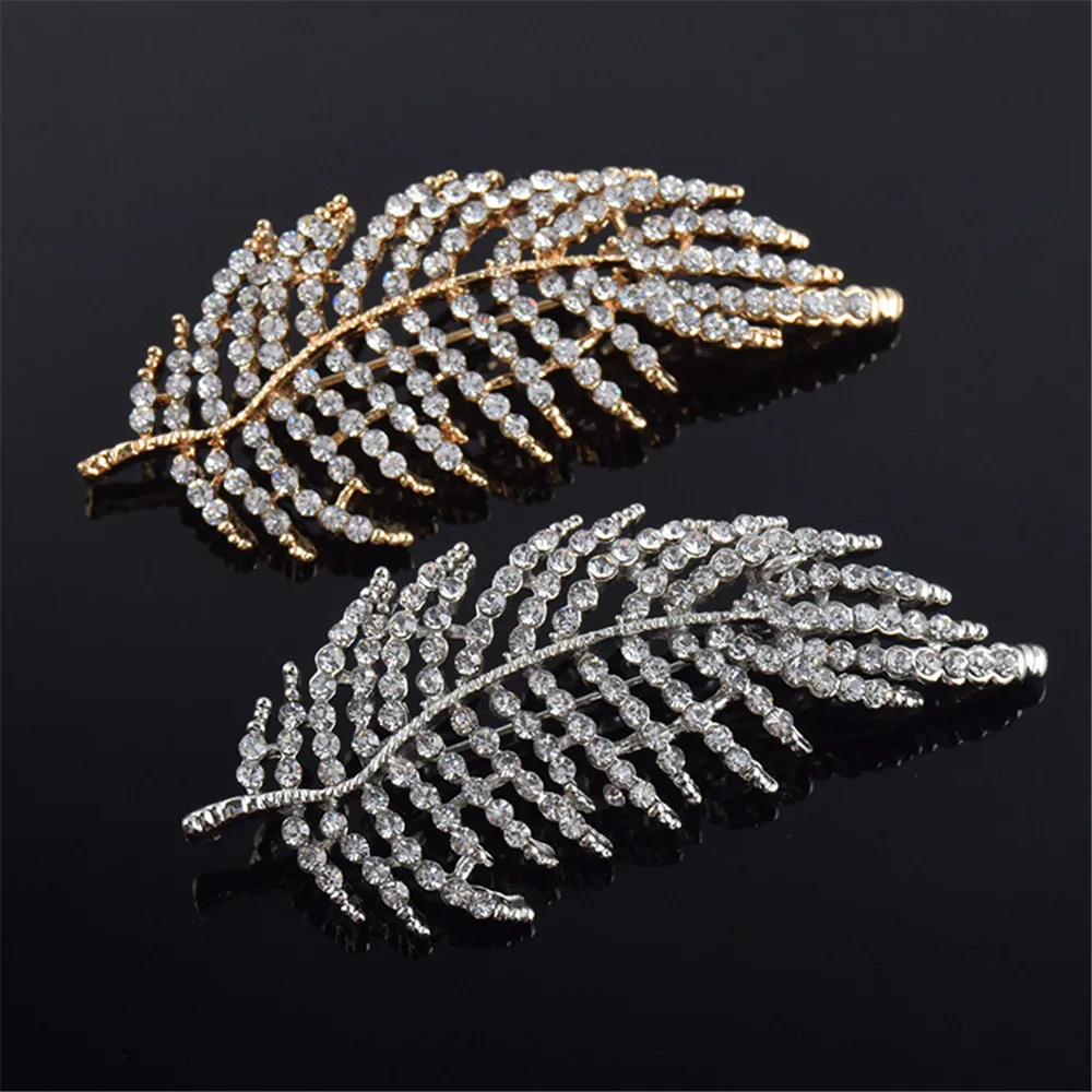 Plant Series Leaf Brooch Pin Wedding Jewelry Women Rhinestone Crystal Fashion Brooch Pins
Plant Series Leaf Brooch Pin Wedding Jewelry Women Rhinestone Crystal Fashion Brooch Pins