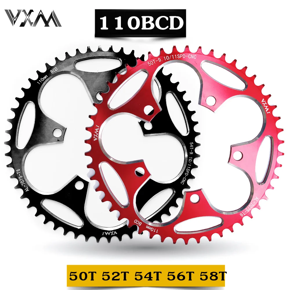 VXM Road Bicylcle 110BCD Crank 50T 52T 54T 56T 58T Chainwheel Alloy Ultralight Climbing Power Chainring Plate Bicycle Parts
VXM Road Bicylcle 110BCD Crank 50T 52T 54T 56T 58T Chainwheel Alloy Ultralight Climbing Power Chainring Plate Bicycle Parts