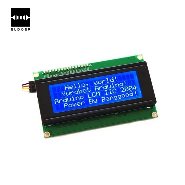 Electronic Part 5V IIC/I2C 2004 204 20 x 4 Character LCD Display Module Blue Screen For Arduino Project Interface I2C
Electronic Part 5V IIC/I2C 2004 204 20 x 4 Character LCD Display Module Blue Screen For Arduino Project Interface I2C