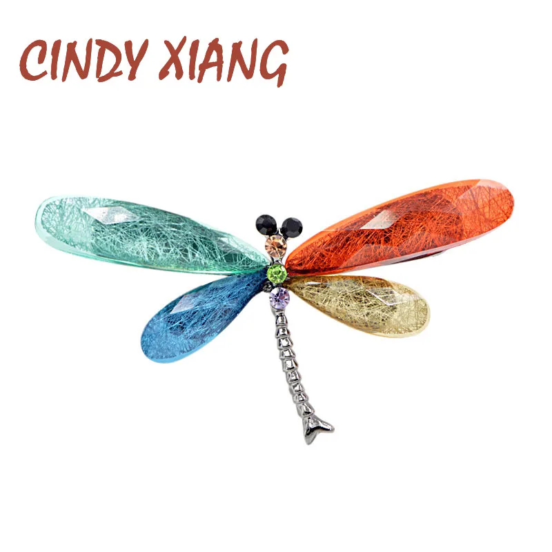 CINDY XIANG New Fashion Multi-color Dragonfly Brooches for Women Rainbow Color Summer Style Brooch Pin Resin Material Good Gift
CINDY XIANG New Fashion Multi-color Dragonfly Brooches for Women Rainbow Color Summer Style Brooch Pin Resin Material Good Gift