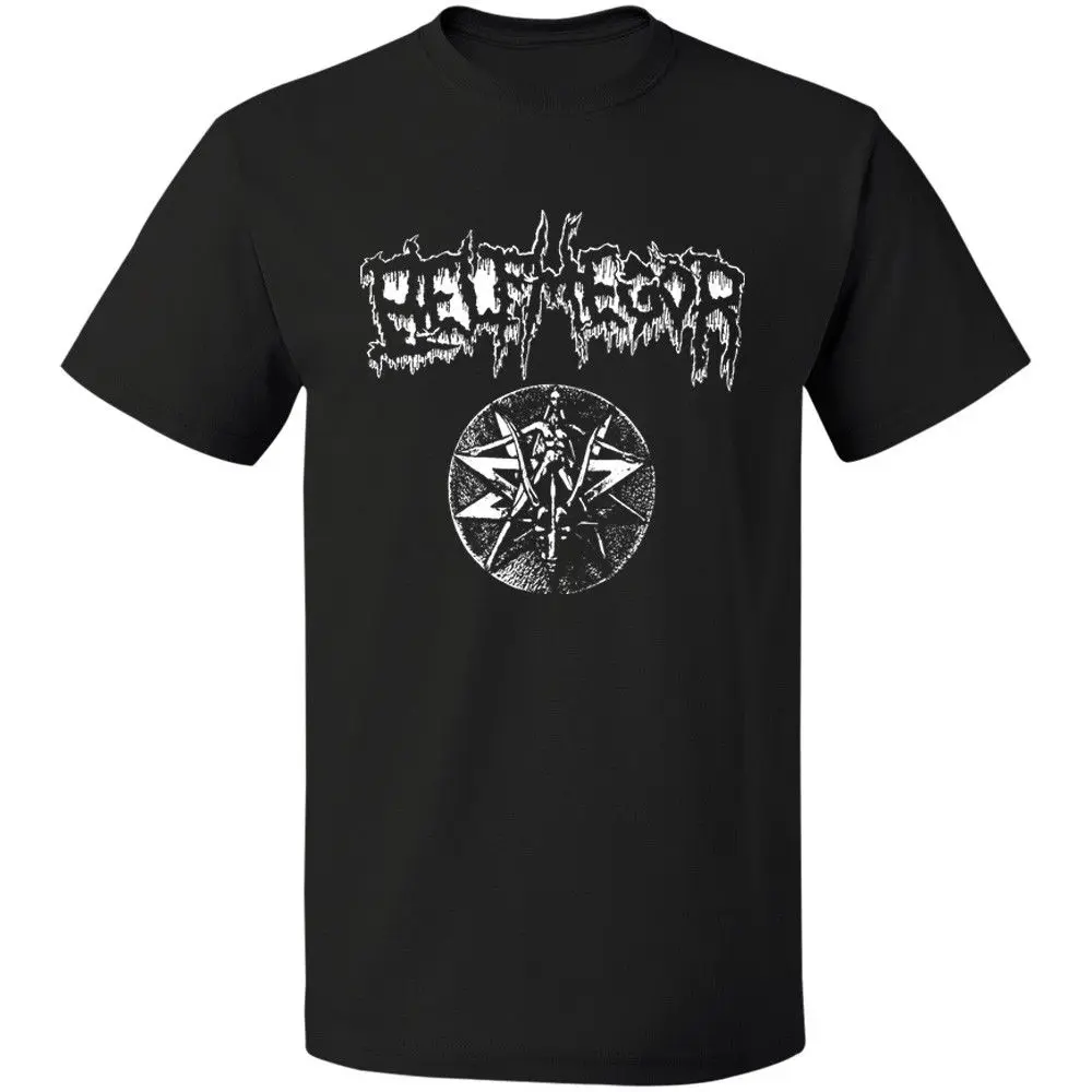 Мужская черная футболка Belphegor с металлическим ремешком Австрия размер S-3XL