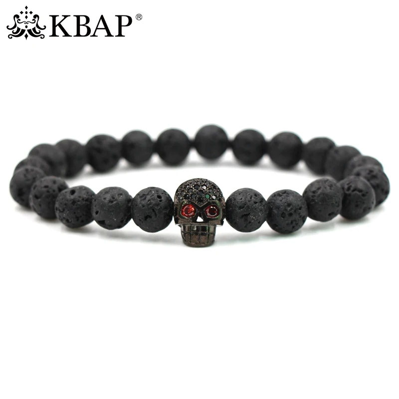KBAP Mens Lava Beaded Bracelets Skull Cloak Charm Bracelets Wristband for Men Women Yoga Bracelet For Healing
KBAP Mens Lava Beaded Bracelets Skull Cloak Charm Bracelets Wristband for Men Women Yoga Bracelet For Healing