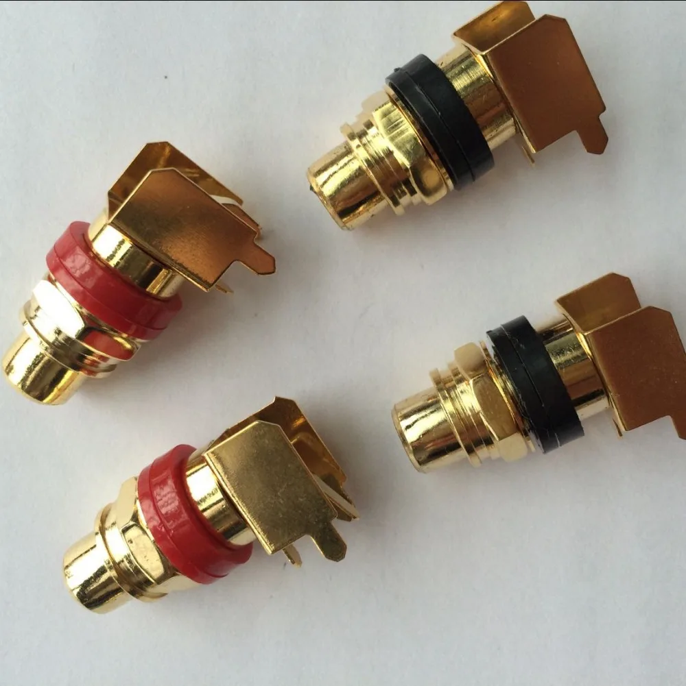 Free shipping 20PCS/lot High quality Copper Gold Plated RCA plug PCB Socket connector
Free shipping 20PCS/lot High quality Copper Gold Plated RCA plug PCB Socket connector