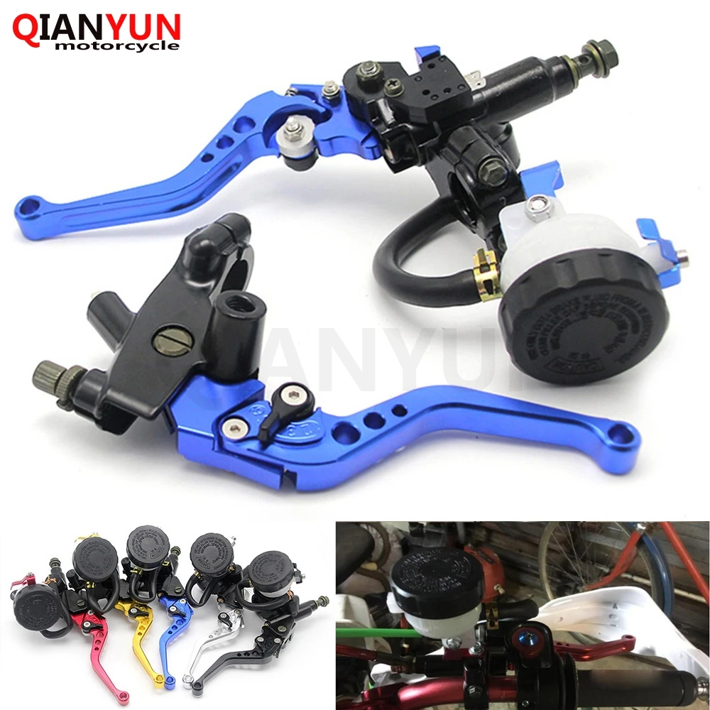 7/8" Universal Motorcycle Front Brake Clutch Lever Master Cylinder Reservoir for Kawasaki yamaha ktm honda suzuki BMW triumph MV
7/8" Universal Motorcycle Front Brake Clutch Lever Master Cylinder Reservoir for Kawasaki yamaha ktm honda suzuki BMW triumph MV