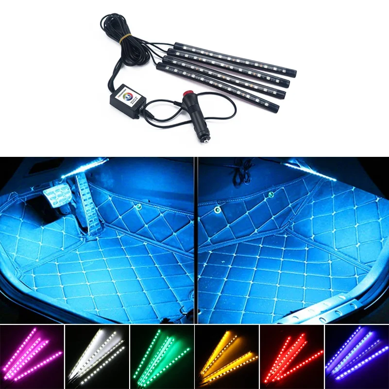 48 Led Car Atmosphere Light 7 Colors App Control RGB DRL Flexible LED Strips for Alfa Romeo BMW E90 E60 F11 F31 Mercedes Benz
48 Led Car Atmosphere Light 7 Colors App Control RGB DRL Flexible LED Strips for Alfa Romeo BMW E90 E60 F11 F31 Mercedes Benz