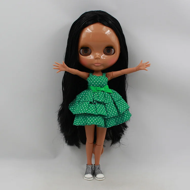 Free shipping Nude Black 12'' Blyth Mini cartoon fashion dolls with joint body black long hair top baby dolls for girls
Free shipping Nude Black 12'' Blyth Mini cartoon fashion dolls with joint body black long hair top baby dolls for girls