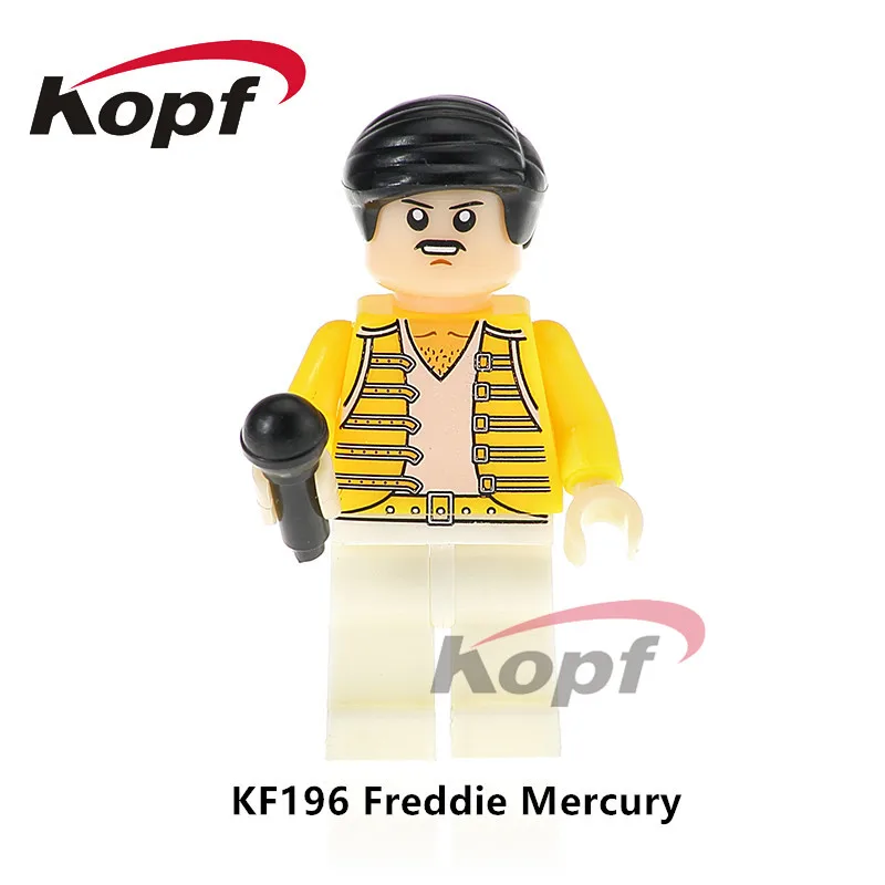 

Single Sale Super Heroes Freddie Mercury Lead Singer Queen Michael Jackson Popeye Building Blocks Children Gift Toys Model KF196