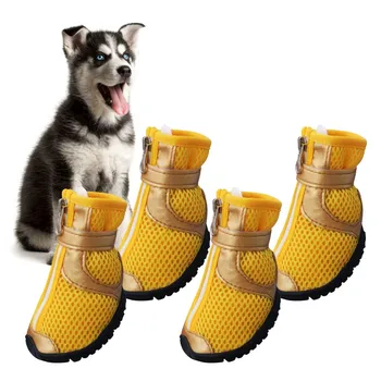 4 Pcs/Lot Pet Shoes For Medium Large Dog Summer Anti Slip Breathable Mesh Tied Zipper Shoe Paw Protectors Supplies
4 Pcs/Lot Pet Shoes For Medium Large Dog Summer Anti Slip Breathable Mesh Tied Zipper Shoe Paw Protectors Supplies