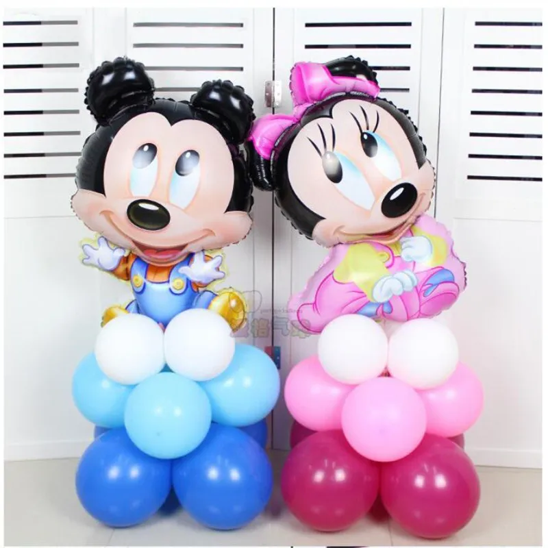 17pcs/lot Cute Mickey Minnie Mouse Upright Foil balloons baby shower party 10inch Globos Birthday Party Decorations Supplies
17pcs/lot Cute Mickey Minnie Mouse Upright Foil balloons baby shower party 10inch Globos Birthday Party Decorations Supplies