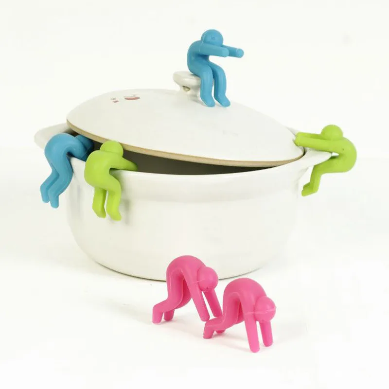 Universial Home Kit Kitchen Cooking Tool Multi-functional 1pc Creative Small Man Anti-overflow Pot Rack Silicone Phone Bracket
Universial Home Kit Kitchen Cooking Tool Multi-functional 1pc Creative Small Man Anti-overflow Pot Rack Silicone Phone Bracket