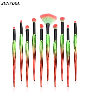 Mini Fan Makeup Brush 10pcs Pro Eyebrow Eyeshadow Concealer Nose Blending Eye Shadow Bevel Brushes Set Kit with Green Red Handle
Mini Fan Makeup Brush 10pcs Pro Eyebrow Eyeshadow Concealer Nose Blending Eye Shadow Bevel Brushes Set Kit with Green Red Handle