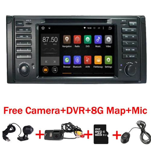Android 7.0 Quad Core GPS Navigation 7"Car DVD Player for BMW E39 X5 M5 1997-2003 with BT RDS Radio SWC USB SD 3G WIFI Canbus
Android 7.0 Quad Core GPS Navigation 7"Car DVD Player for BMW E39 X5 M5 1997-2003 with BT RDS Radio SWC USB SD 3G WIFI Canbus