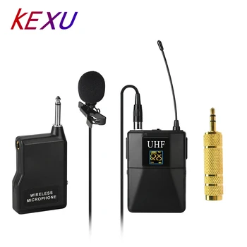 KEXU Professional UHF Wireless Microphone System Lavalier Lapel Mic Receiver + Transmitter for Camcorder Recorder Microphone
KEXU Professional UHF Wireless Microphone System Lavalier Lapel Mic Receiver + Transmitter for Camcorder Recorder Microphone