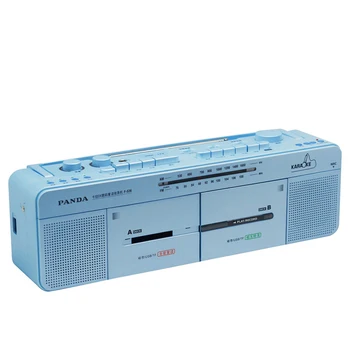 Panda F-536 dual-cassette stereo tape TF card U disk all-round repeat a key transcription karaoke OK Two-seater one-touch record
Panda F-536 dual-cassette stereo tape TF card U disk all-round repeat a key transcription karaoke OK Two-seater one-touch record