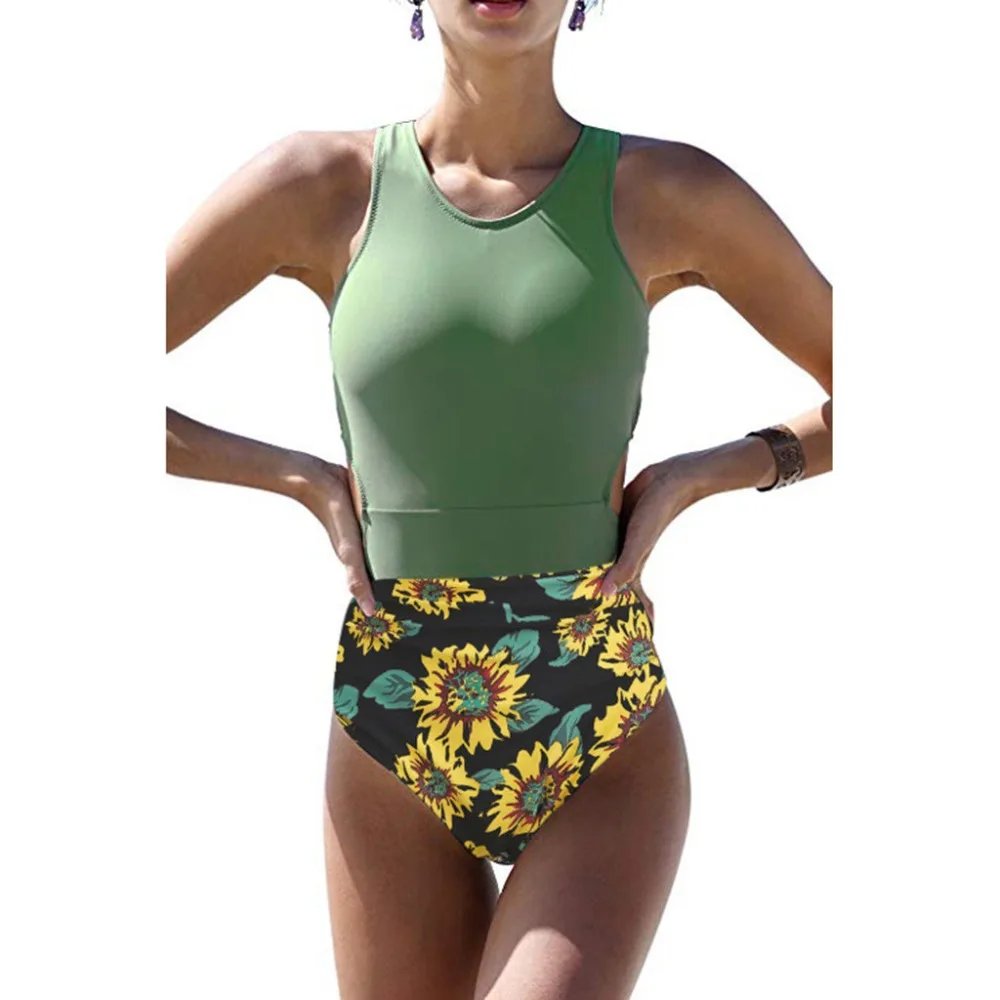 Sunflower Printing Zipper Women One-Piece Swimsuit hollow 1 piece swimsuit women summer beachwear costume mare donna15#
Sunflower Printing Zipper Women One-Piece Swimsuit hollow 1 piece swimsuit women summer beachwear costume mare donna15#