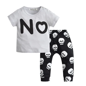 2PCS Set Newborn Toddler Kids Baby Boys Clothes Set Outfits Letters NO T-shirt Tops + Skull Pants 2pcs Clothing Baby Boy
2PCS Set Newborn Toddler Kids Baby Boys Clothes Set Outfits Letters NO T-shirt Tops + Skull Pants 2pcs Clothing Baby Boy