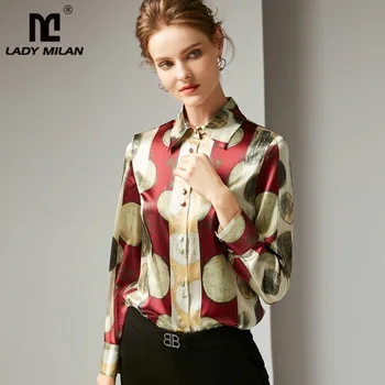 100% Silk Women's High Quality Shirts Turn Down Collar Long Sleeves Printed Elegant Casual Blouse Shirts
100% Silk Women's High Quality Shirts Turn Down Collar Long Sleeves Printed Elegant Casual Blouse Shirts