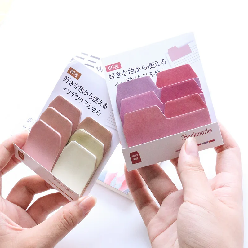 Colorful Simple Gradient Color Self-Adhesive N Times Indexes Memo Pad Sticky Notes Bookmark School Office Supply
Colorful Simple Gradient Color Self-Adhesive N Times Indexes Memo Pad Sticky Notes Bookmark School Office Supply