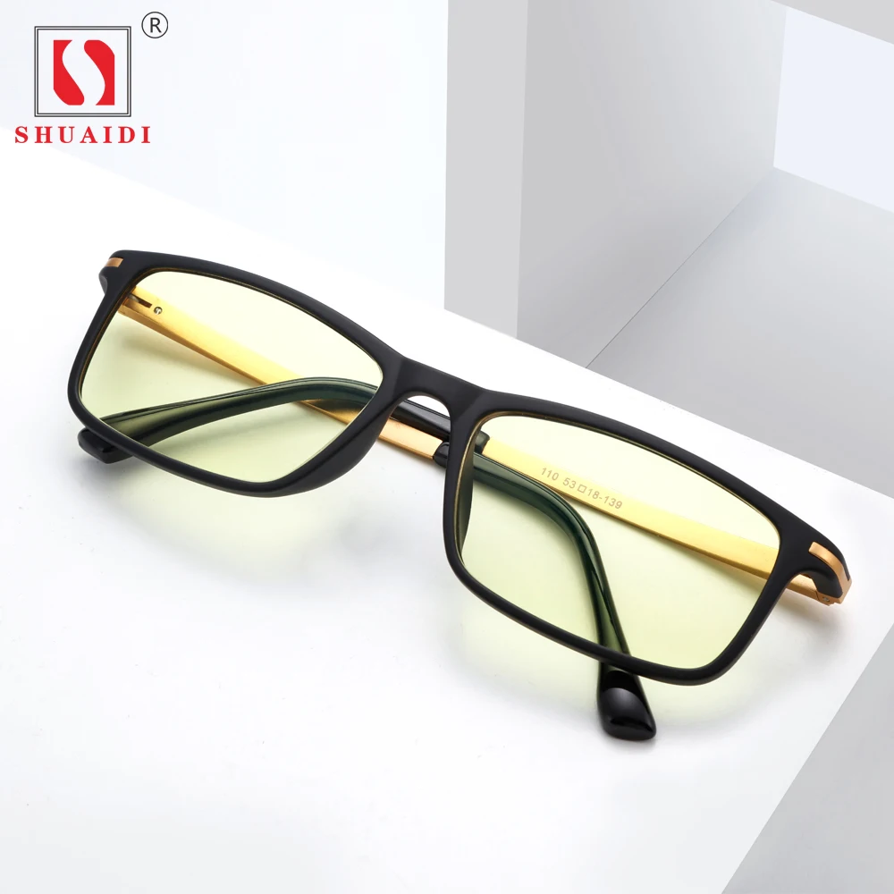 

Men's Goggles Spectacle Frames Optical Lenses Women Men Glasses Square Anti blue Rays Radiation Computer Glasses without Diopter