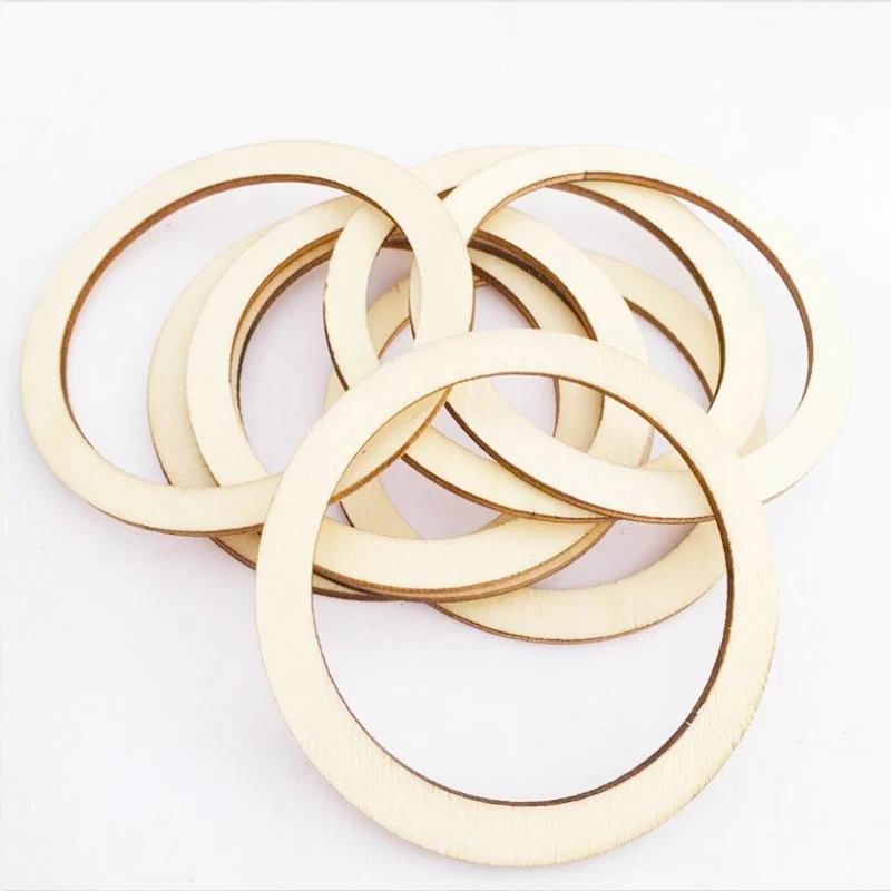 25/50/100pcs Unfinished Blank Wooden Round Rings DIY Crafts Wall Wedding Party Room Wooden Embellishment Hanging Decoration
25/50/100pcs Unfinished Blank Wooden Round Rings DIY Crafts Wall Wedding Party Room Wooden Embellishment Hanging Decoration