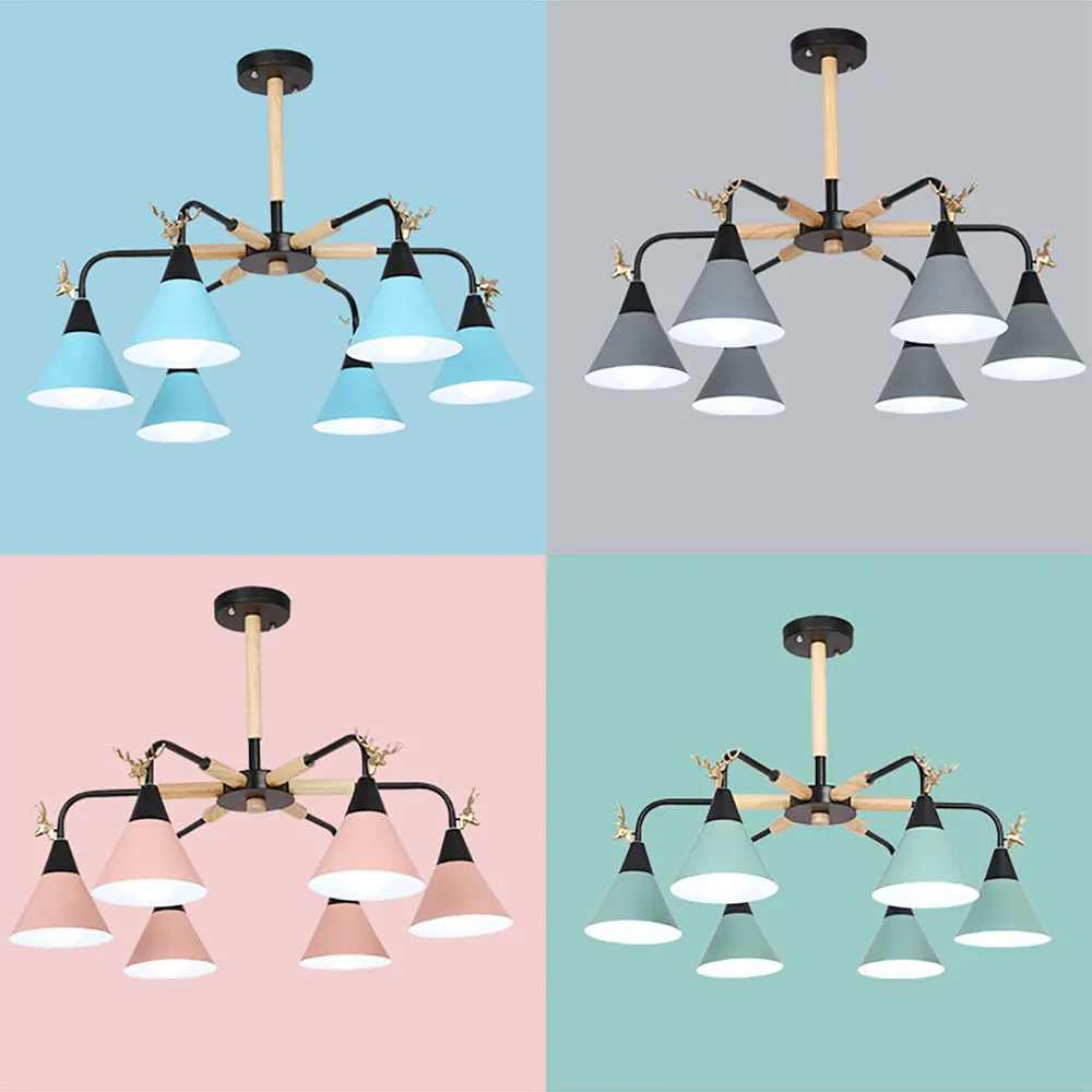 LED Chandeliers Nordic Wood Lights For Restaurant Dining Room Macaroon Light Chandeliers for Living Room & Hotel E27 Home Decor
LED Chandeliers Nordic Wood Lights For Restaurant Dining Room Macaroon Light Chandeliers for Living Room & Hotel E27 Home Decor